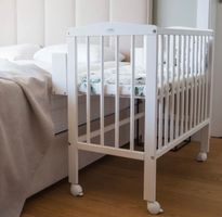 Waldin Beistellbett Kinderbett mit 2 Matratzen