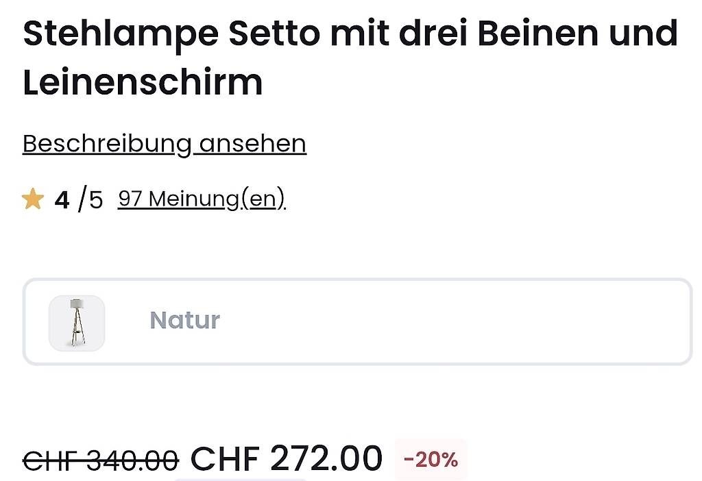 Lampade: Stehlampe – Usato da Staufen venduto da Leny07 2