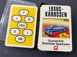 Quartett Luxus-Karossen Bielefelder Spielkarten 0231 Vintage