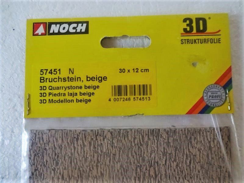 Noch Modellini di ferrovie: NOCH 57451 N - Structure 3D - Modellon beige – Nuovo e nell'imballaggio originale da Hauterive NE venduto da Paby