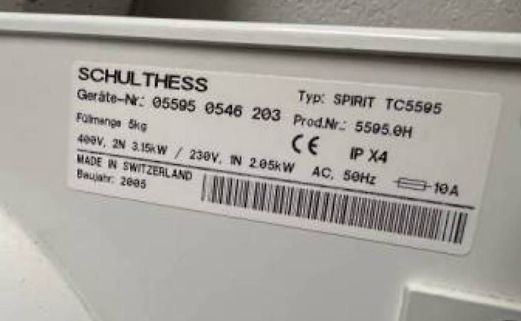 Schulthess Wäschetrockner: Sèche-linge Schulthess Spirit TC5595H – Gebraucht aus Arzier-Le Muids von Koapus 2