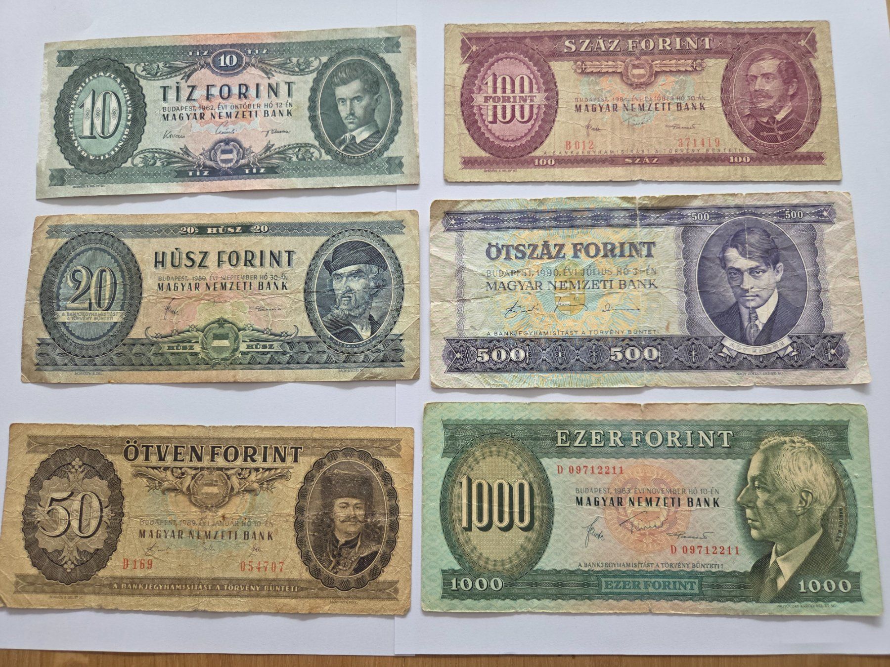 Banknoten: Banknoten aus Ungarn – Gebraucht aus Pravidondaz von LVtik