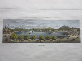 LUZERN AQUATINTA KOLORIERT