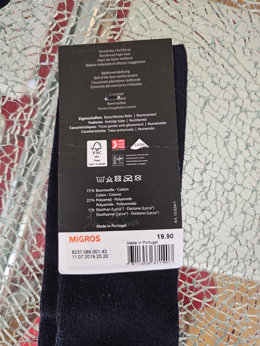 Rohner Calze: Rohner Socken Gr. 39-40 – Nuovo e nell'imballaggio originale da Luzern venduto da Edii025 4