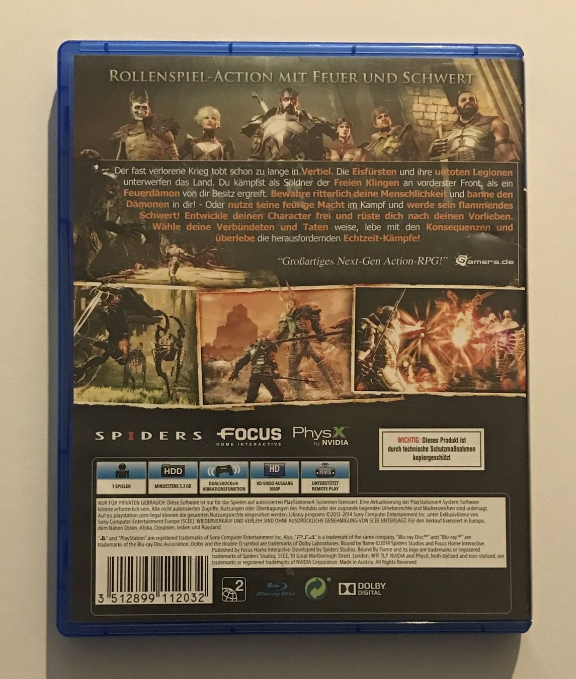 Giochi: PS4 - Bound by Flame – Usato da Allschwil venduto da Bullach 2