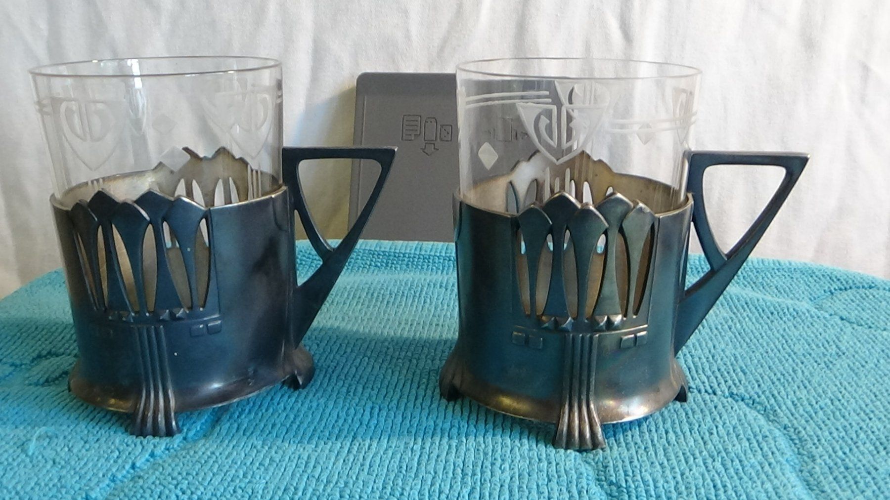 Tazze: Jugendstil Teetassen mit Halter WMF – Usato da Wiedlisbach venduto da Bobesch10 2
