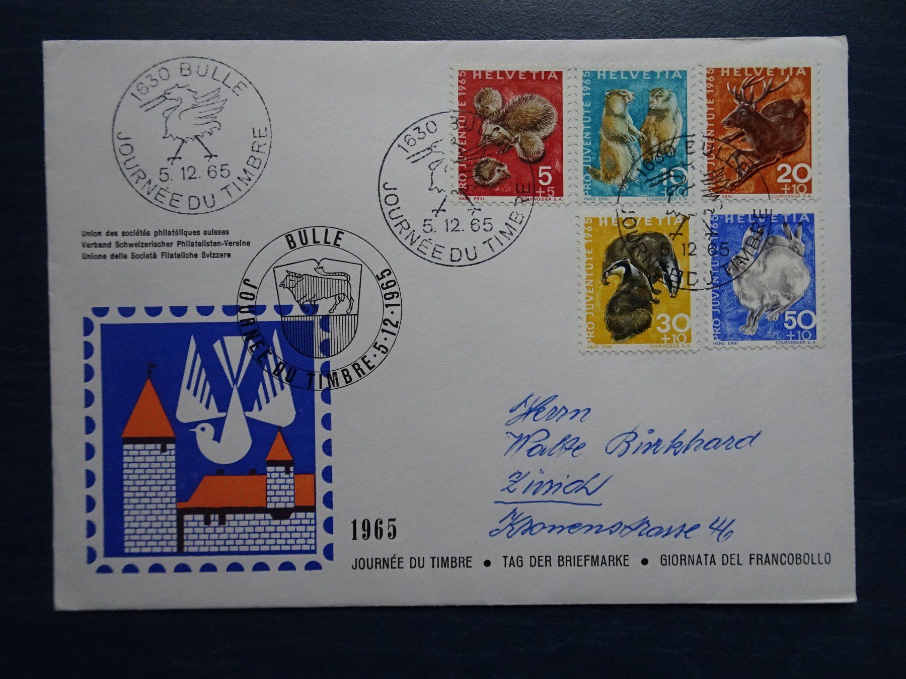 Tous les timbres: Tag der Briefmarke 1965 – D'occasion à Aadorf par Chnorli-Furz