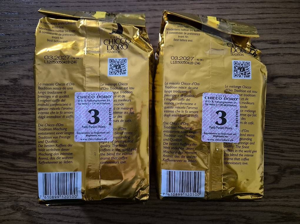 Lebensmittel & Spezialitäten: Chicco D'Oro Kaffee gemahlen – Gebraucht aus Villnachern von jas_8z6x 1