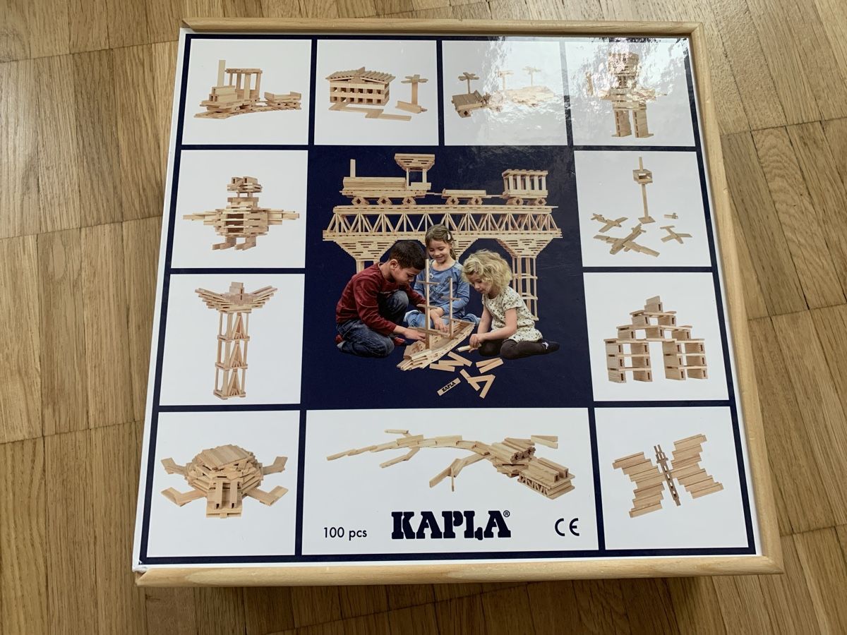 Kapla Kit di costruzioni: Boîte orange originale de 100 Kapla en bois – Usato da St-Imier venduto da gui_6b6f