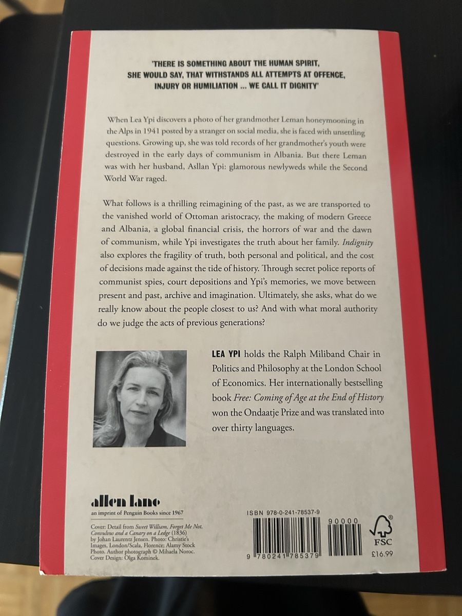 Libri: Indignity, lea ypi – Usato da Zürich venduto da fla_qd7x 1