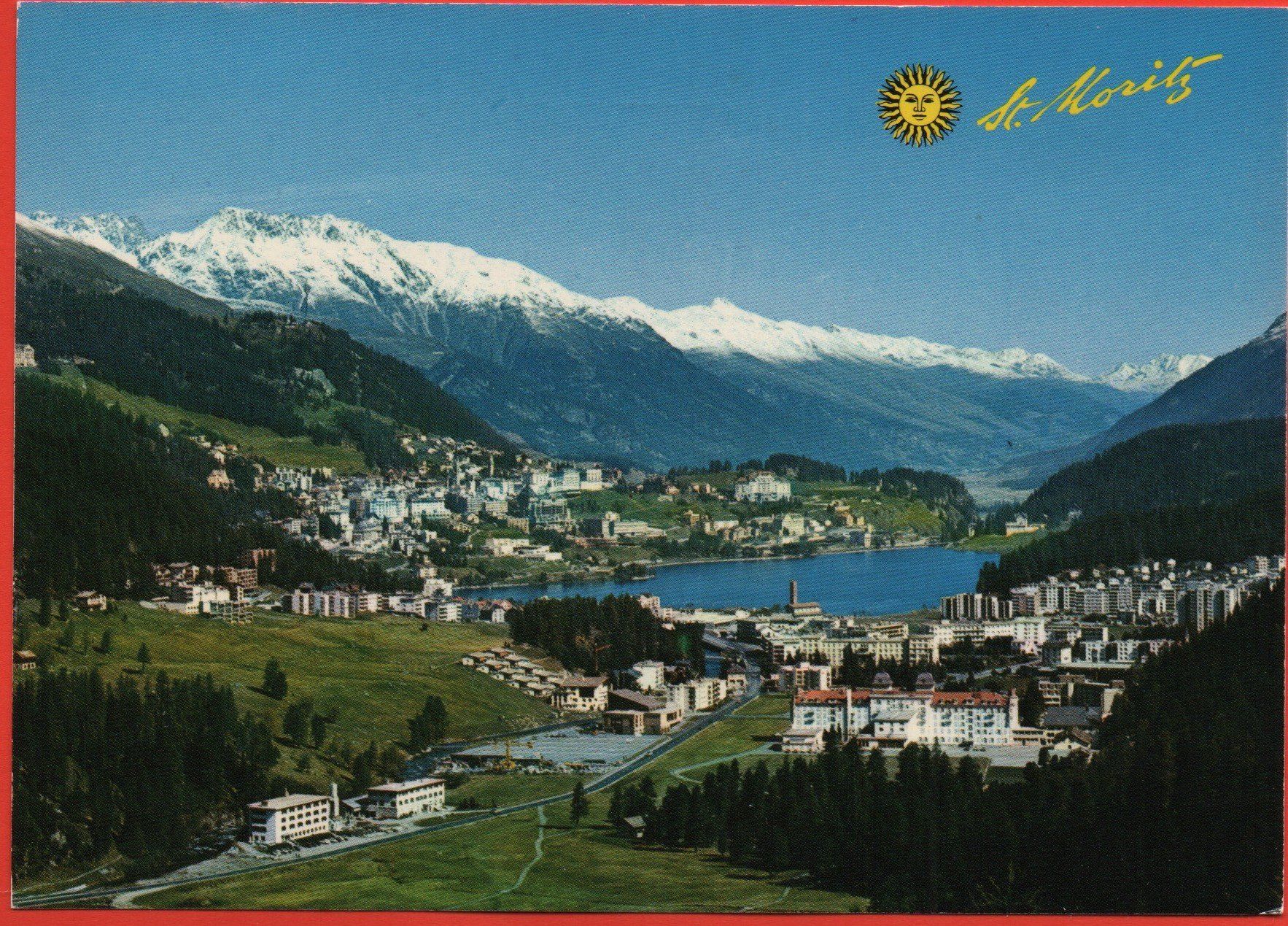Cartes postales: ST. MORITZ Bad und Dorf – D'occasion à Jona par philajona