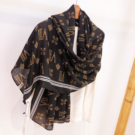 NEW Large Shawl, 172x86cm, Black Scarf Soft Warm