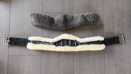 Mattes Langgurt 110cm mit zwei Lammfellbezügen