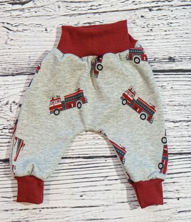 Fleece Pumphose- Feuerwehrauto 62/68 NEU