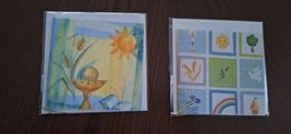 2 Karten (Kommunion, Firmung usw.) neu