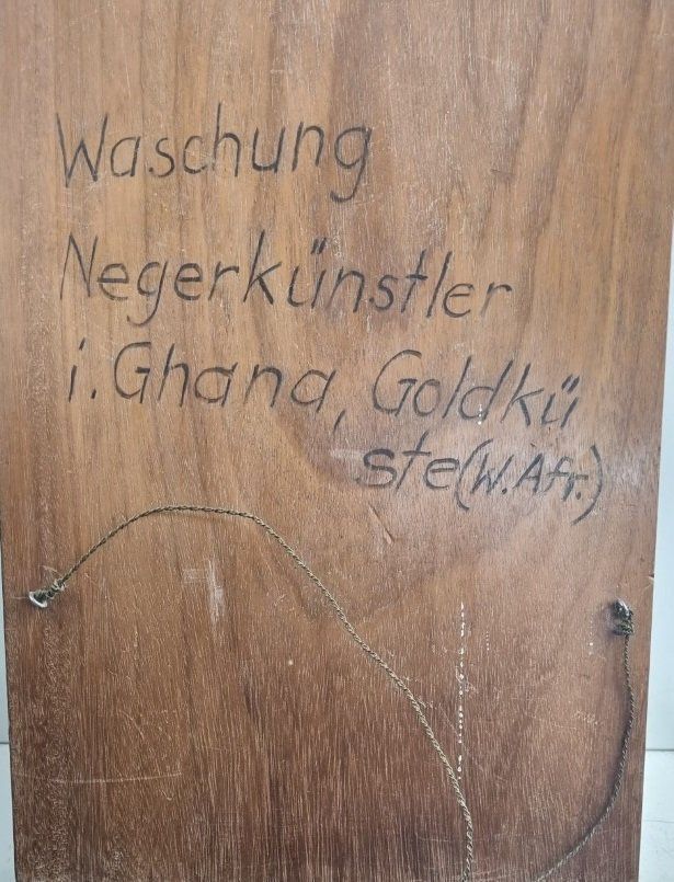 Skulpturen & Statuen: Geschnitztes Holzbild aus Ghana Afrika – Gebraucht aus Flums von Flumsantik 3