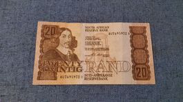 20 Rand Suid-Afrika Banknote, Jahrgang unbekannt, Rarität
