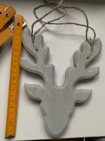 Weihnachten Elch Holz zum Aufhängen 20 cm lang