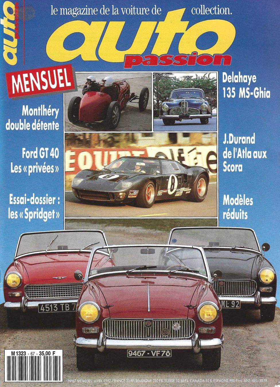 Libri: Auto Passion No 67, avril 1992 – Usato da Fontainemelon venduto da Jice12