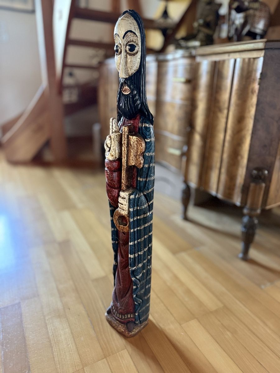 Skulpturen & Statuen: Handgefertigte Holzfigur / Heiliger Petrus – Gebraucht aus Hirzel von sapissipas 1