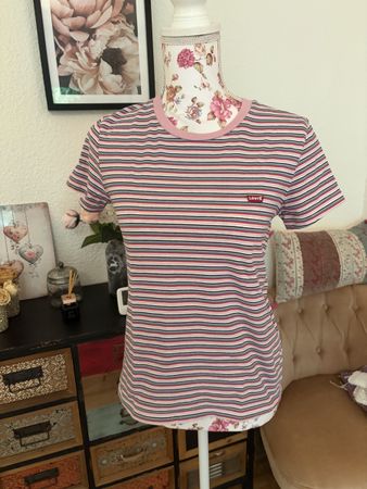 T-Shirt LEVIS gestreift rosa Gr XS
