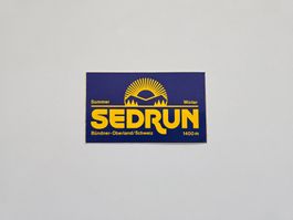 Alter Sedrun Sticker / Aufkleber