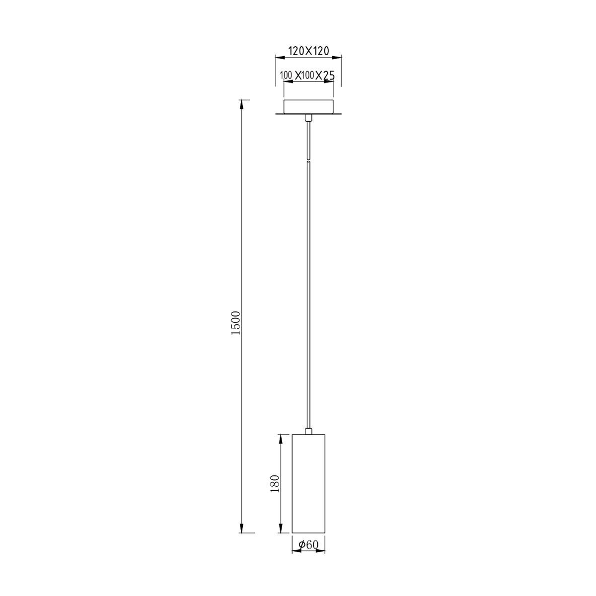 Kronleuchter & Deckenlampen: Hängeleuchte, 150 cm x 12 cm, Nickel – Neu (gemäss Beschreibung) aus Kreuzlingen von Smart-Light 4