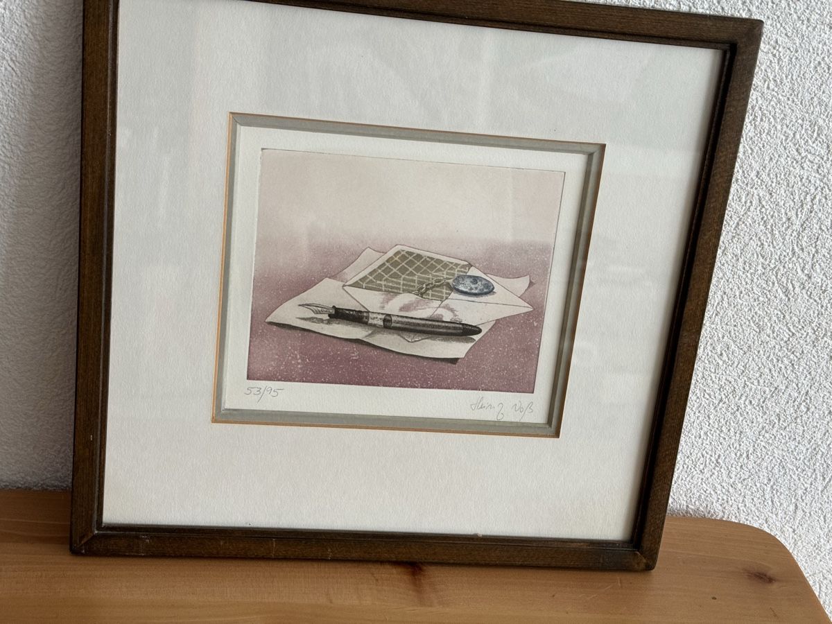 Gemälde: Heinz Voß  Original Radierung Kunst – Gebraucht aus Morges von SevArt 3