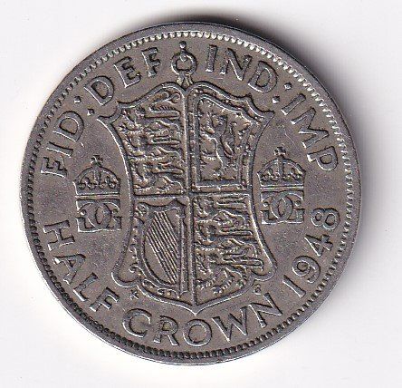 Tutti le monete: England half crown 1948 – Usato da Neuchâtel venduto da karlpierrino