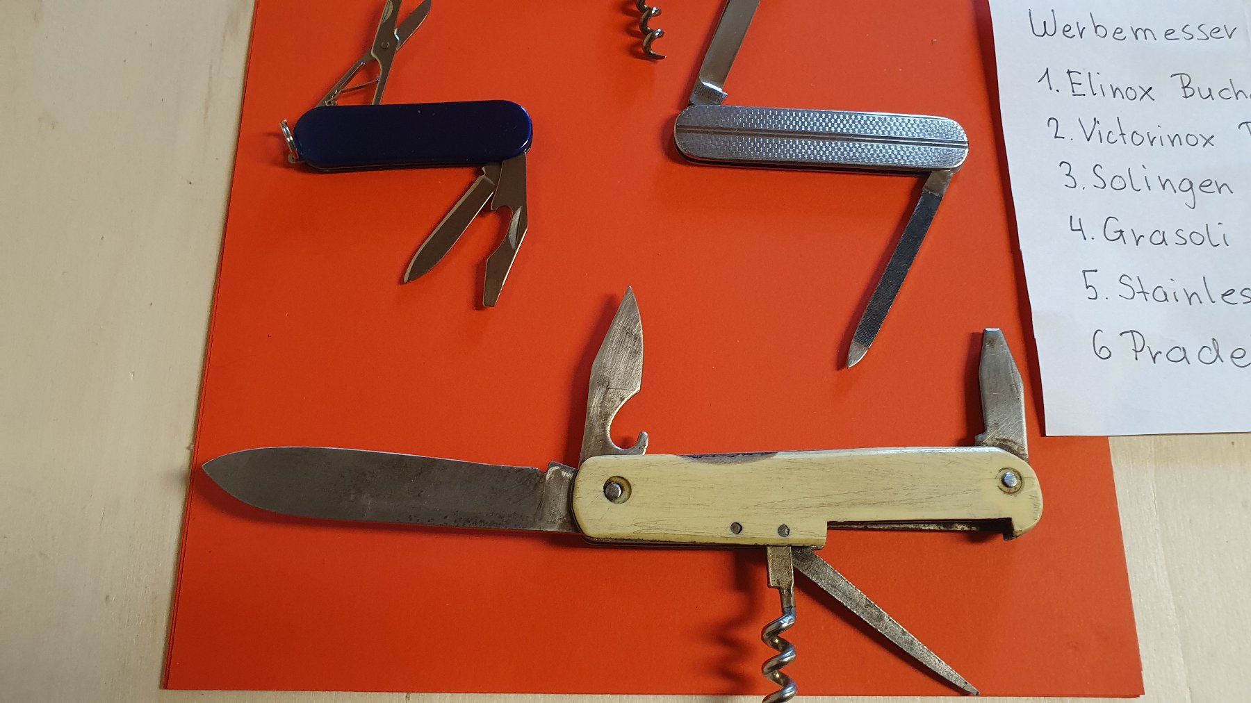 Coltelli tascabile: Werbemesser Konvolut 6 Stück – Usato da Richigen venduto da Auerhahn11 5