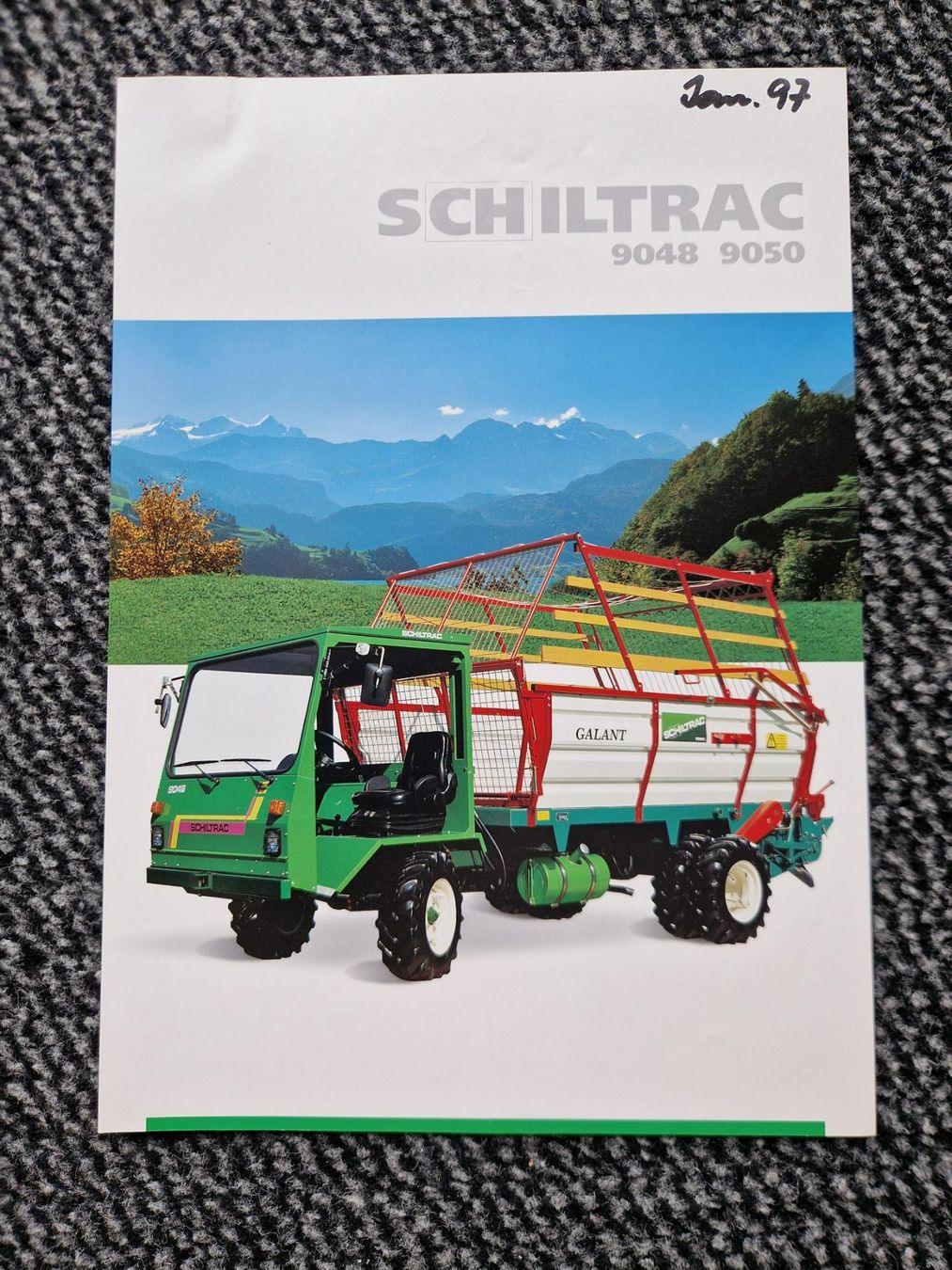 Schilter Traktoren: Original Prospekt Schiltrac Transporter 9048 / 9050 – Gebraucht aus Dürnten von Bachtel84