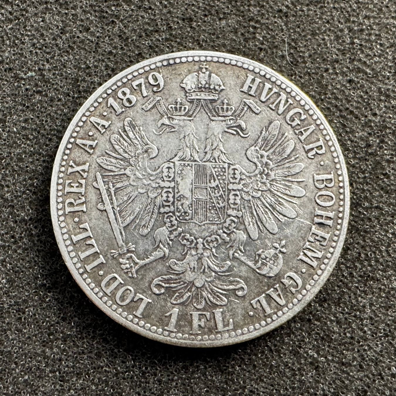 Alle Münzen: 1 Florin Silber Österreich 1879 – Gebraucht aus Reitnau von tb-muenzen