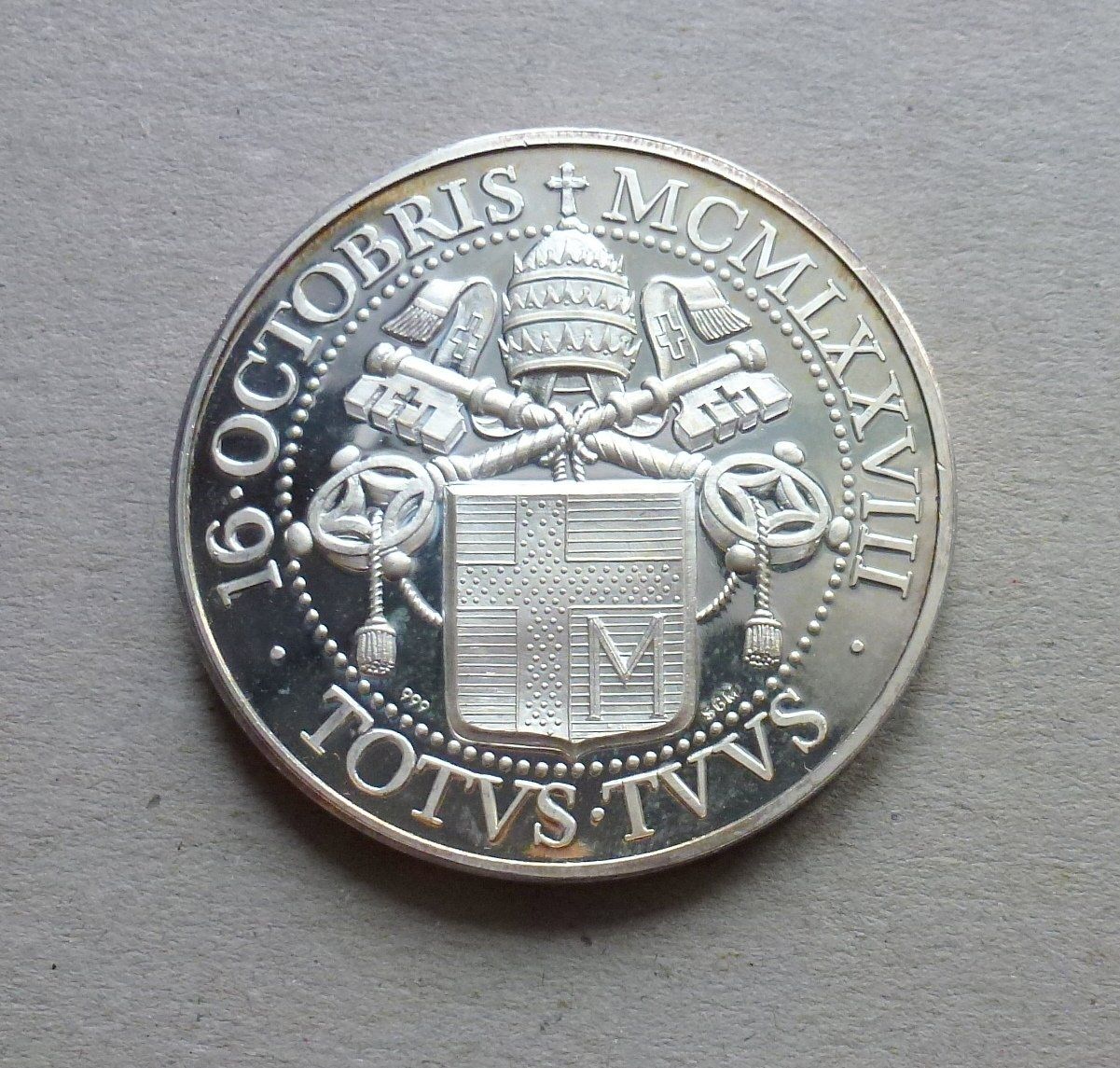 Medaglie: Grosse Silber Medaille ++ Jonnaes Paulus II – Usato da Walkringen venduto da Casablanca777 1