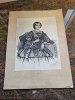 Originale antike Lithographie von 1857, J. Lohmüller!