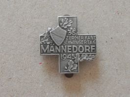 Abzeichen Kant. Schwingfest Schwingen Männedorf ZH 1945