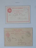 54 Post-/Korrespondenzkarten ab 1871