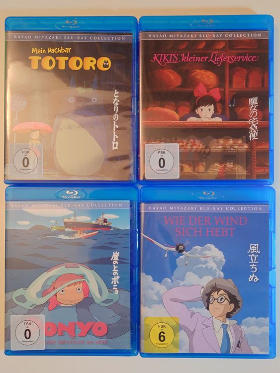Hayao Miyazaki Collection - 10 Studio Ghibli Bluray Filme (Gebraucht ...