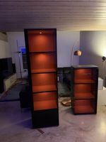 LED Schrank Vitrine 2 Teilig