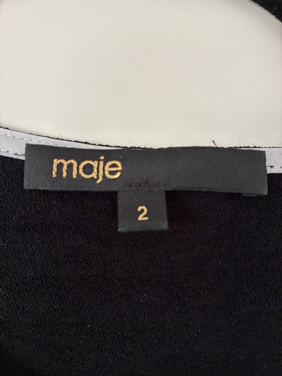 Maje Top: Top sans manches Maje noir – Usato da Lausanne venduto da Gabrie 1