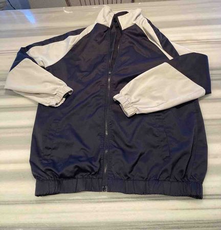 ab 1.-Sportjacke dunkelblau weiss Reissverschluss, XS/S