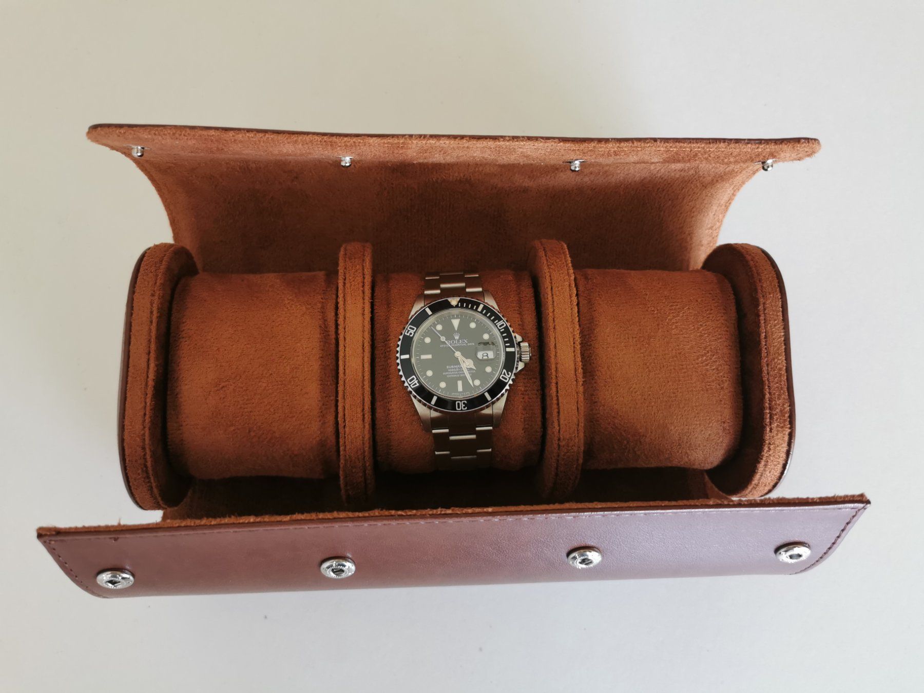 Scatole porta orologi: Edle Uhrenrolle – Nuovo (secondo la descrizione) da Lenzburg venduto da eyworld