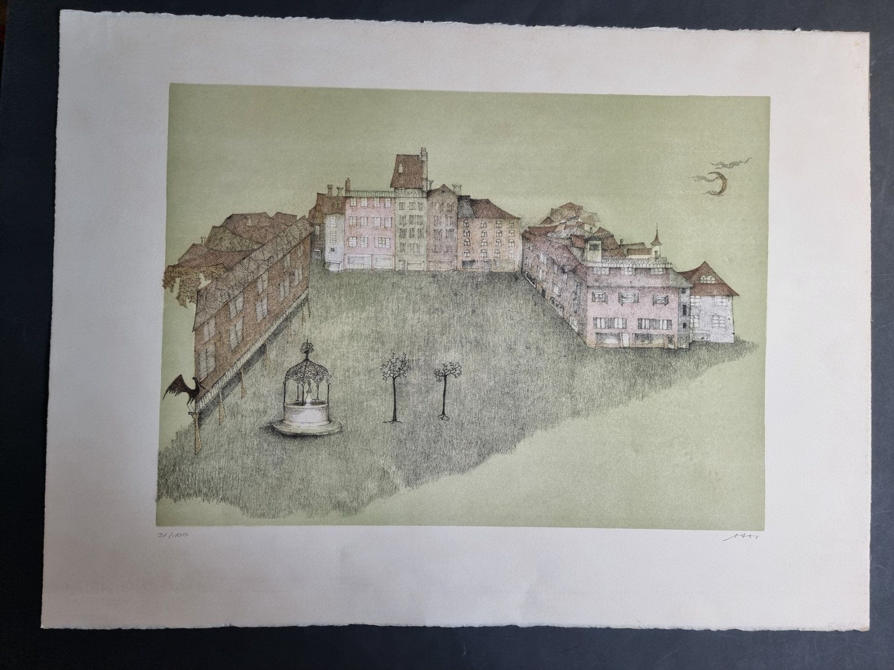 Grafica & Litografie: OSSI CZINNER LITHOGRAPHIE SIGNIERT NUMMERIERT – Usato da Gersau venduto da kunst-online 1