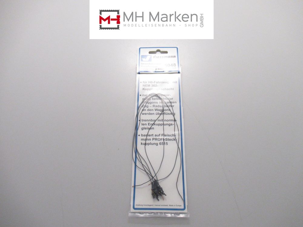 Attelage Viessmann 5048 conducteur de courant H0 pour rames miniatures train électrique
