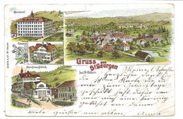 Gruss aus St. Georgen (SG) Spinnerei - Maschinenfabrik Litho