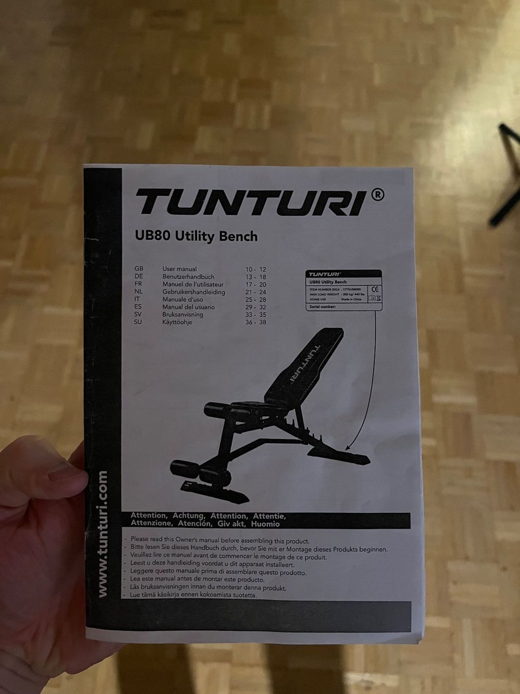 Tunturi Hometrainer: (USED) Tunturi Multibank Utility Bench UB80 – Gebraucht aus Rüti ZH von pet_tdz9 8