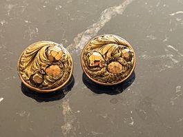 ✨ Boucles d’oreilles vintage italiennes dorées style oriente