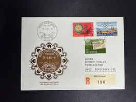 800 Jahre Wettswil 29.6.1984 Sonderstempel