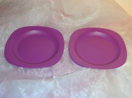 Picknick - Teller mit Besteck (je 4 Stück) * Tupperware* NEU