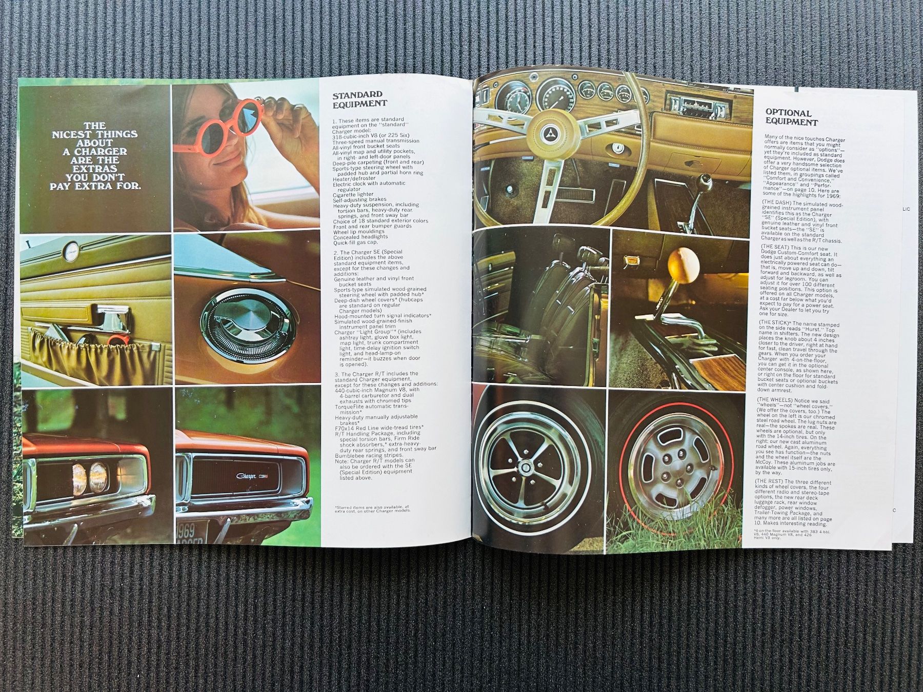 Dodge Documenti: Dodge Charger Original Brochure 1969 – Usato da Herrliberg venduto da surfcafe 4