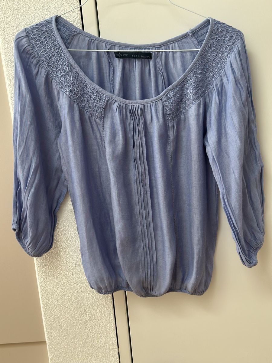 Zara Camicette: Zara Basic Damen Bluse, hellblau, Gr. M, Top Zustand! – Usato da Rothenburg venduto da wer_g9fd